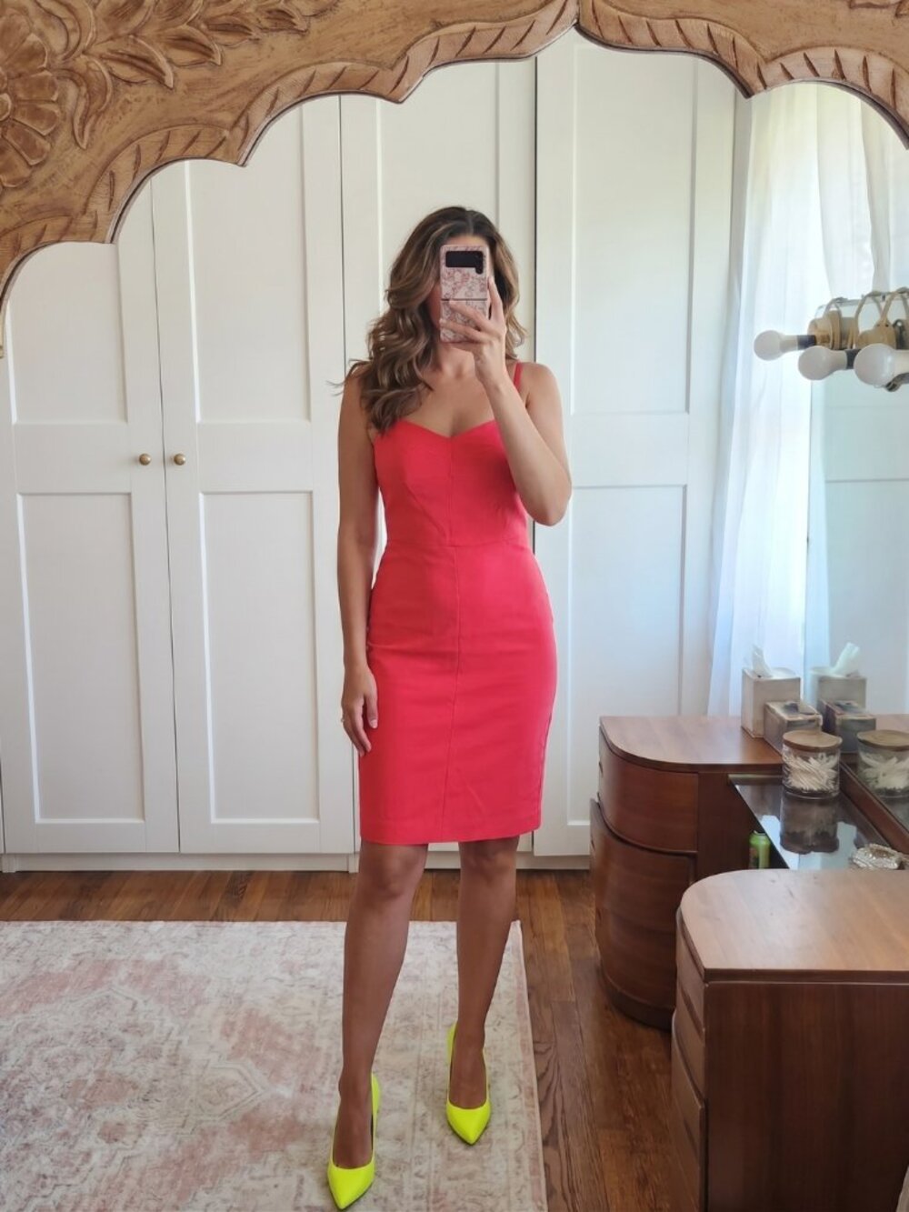 Gorgeous Banana Republic Bi-Stretch Sheath Dress | Hot Pink/Red | Size 0 Petite